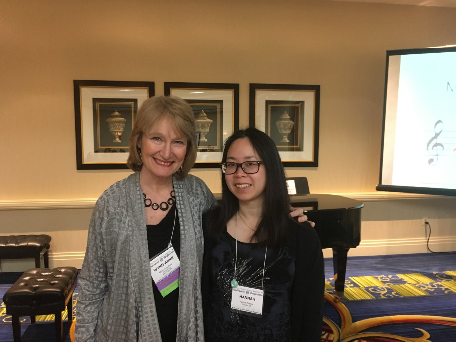 Wynn Anne Rossi (composer) and I